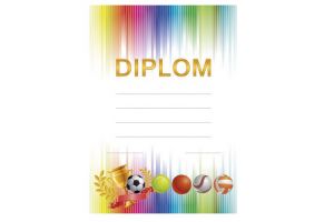 Diplom A5 - Míče / BD055 / Baloušek tisk