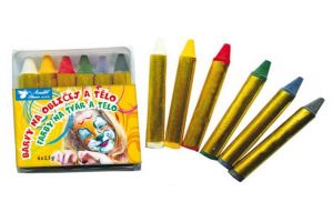 Barvy na obličej 6ks MINI