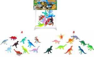 Dinosauři v sáčku 10ks, 2 druhy