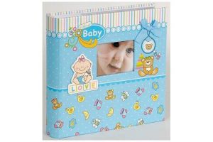 Fotoalbum 10x15 baby 20 modrá