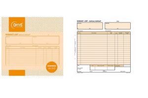 Dodací list, 21 × 20 cm, 100 listů, samopropisovací, OPTYS 1079