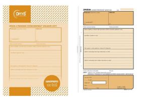 Zpráva o provedení kontroly spalinové cesty, A5, 100 listů, samopropisovací, OPTYS 1217