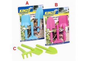 Zahradní nářadí dětské plast 3ks 3 druhy