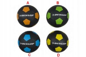 Míč fotbalový 20cm Dunlop vel.5 gumový 4 druhy