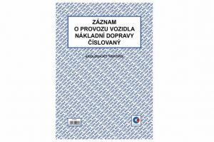 Záznam o provozu vozidla nákladní dopravy A4 (stazka) číslovaný / ET212 / Baloušek tisk