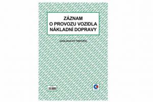Záznam o provozu vozidla nákladní dopravy A4 (stazka) / ET210 / Baloušek tisk
