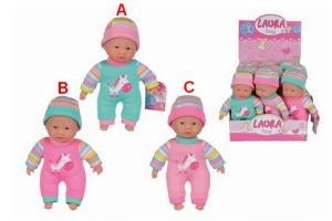 Panenka Tiny LAURA dudlík 20cm, 3 druhy