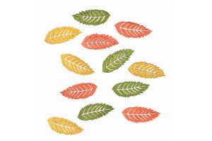 Dřevěné listy 4 cm, 12 ks