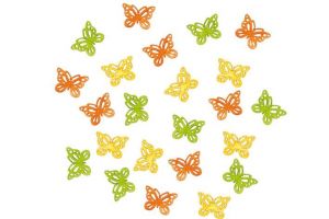 Dřevění motýli 2 cm, 24 ks