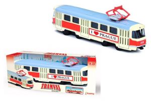 Tramvaj kovová česká 16cm PRAGUE