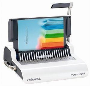 Vazač "Pulsar+ 300", vazba plastovým hřbetem, manuální, 300 listů, FELLOWES