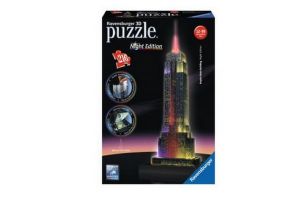 Puzzle Empire State Building-Noční edice 3D 216 dílků