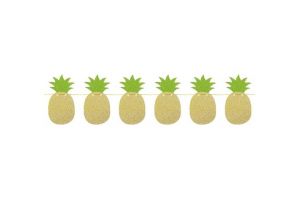 Glitrová girlanda Ananas 10,5x20x250cm