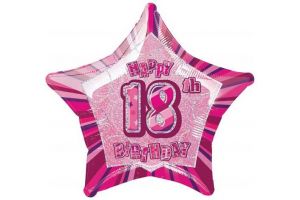 Balónek foliový 20" 50,8cm HAPPY BIRTHDAY