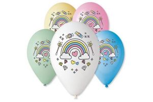 Balónky nafukovací Jednorožec 30cm 12" 5ks