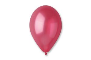 Nafukovací balónek červený metalový 30cm 12"