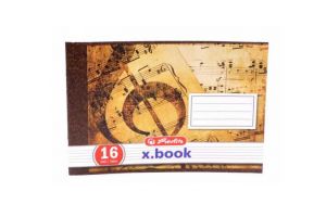 Notový sešit 16 listů na šířku