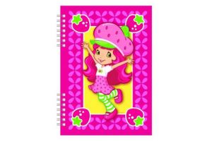 Zápisník A5 s vazbou twin wire Strawberry + kuličkové pero