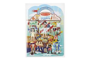 Melissa & Doug - Adhezní sešit se samolepkami- Piráti