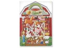 Melissa & Doug - Adhezní sešit se samolepkami - Farma
