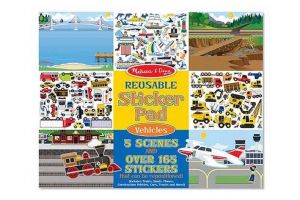 Melissa & Doug - Blok s adhezními samolepkami - Dopravní prostředky