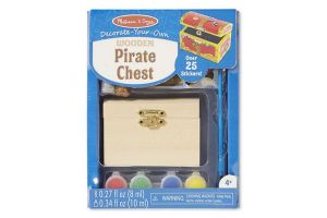 Melissa & Doug - Dřevěná krabička k vymalování - Truhla