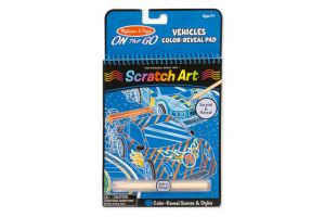 Melissa & Doug - Škrabací obrázky Auta (škrabací obrázek)