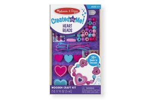 Melissa & Doug - Dřevěné korálky Srdce /35+/