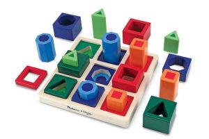 Melissa & Doug - Dřevěná vkládačka třídění tvarů