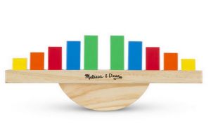Melissa & Doug - Výuková hračka - dřevěná Duhová houpačka