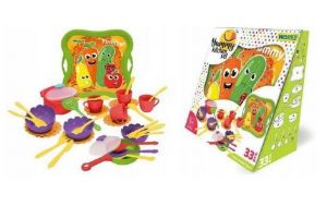 Sada nádobí s podnosem 33ks plast