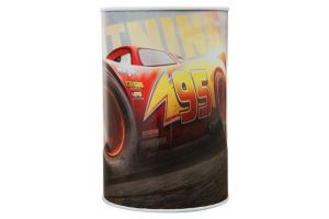 Kasička kovová plechovka Cars (pokladnička)