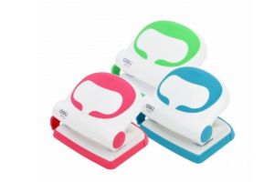 Děrovačka DELI 0113 růžová,zelená,modrá 20 listů