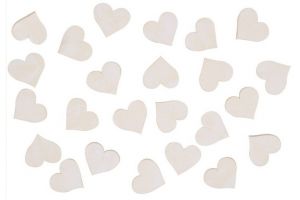 Dřevěná srdíčka 2cm 24ks