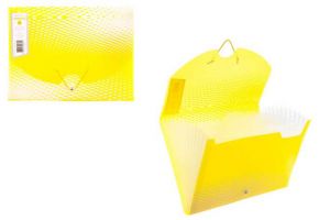Box na dokumenty 12 rozdělovačů NEON,A4,PP,žlutý