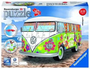 Puzzle 3D VW Autobus T1 Hippie 162 dílků