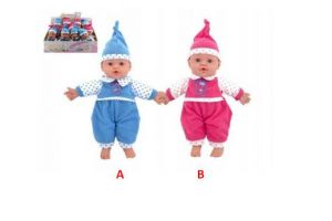 Miminko měkké tělo plast 30cm na baterie se zvukem