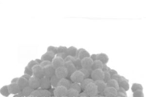 Bambulky plyšové malé šedé 1cm 100ks