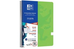 Blok Oxford A4+ NB NORDIC TOUCH zelený linka 70 listů