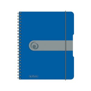 Spirálový blok A5/80listů, čtvereček, modrý (Herlitz)