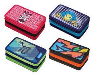 Herlitz - Plný penál, 3 patra, mix motivů