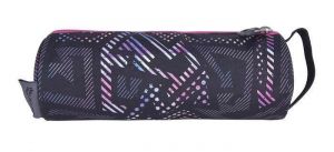 Penál "Blast Blue Labyrint", šedá-růžová, zip, PULSE