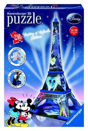 Puzzle Mickey&Minnie Eiffelova věž 216 dílků