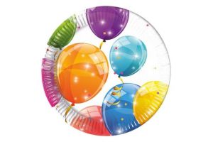Talířky papírové "Veselé balónky"