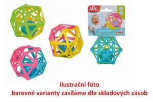 Soft koule s chrastítkem, 4 druhy