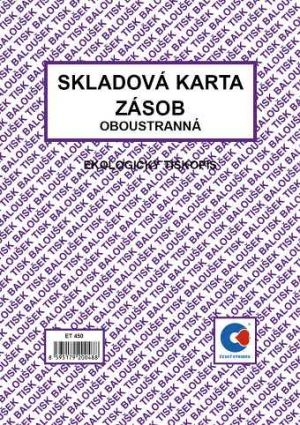 Skladová karta zásob A5 (oboustranná) / ET450 / Baloušek tisk