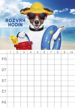 Rozvrh hodin A5 - Pes / BR044 / Baloušek tisk
