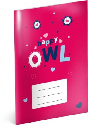 Školní sešit Sovičky, A5, 40 listů, čtverečkovaný