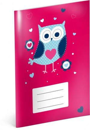 Školní sešit Sovičky, A5, 40 listů, linkovaný