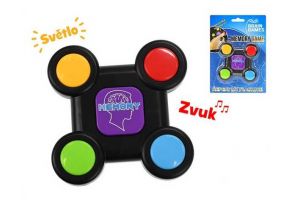 Společenská hra test paměti na baterie se světlem a zvukem